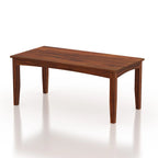 Zylin Solid Sheesham Wood 6 Seater Dining Table Set With Bench - 3 Years Warranty