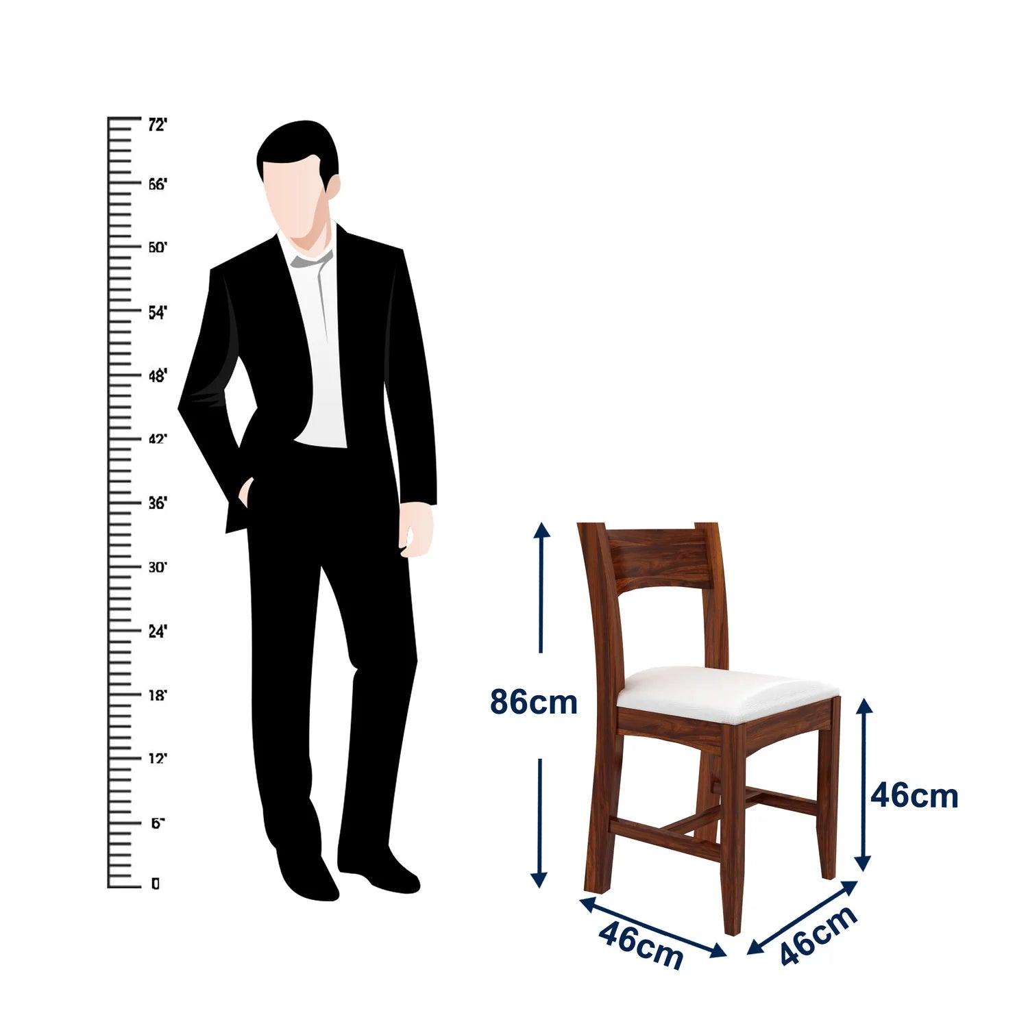Zylin Solid Sheesham Wood 6 Seater Dining Table Set With Bench - 3 Years Warranty