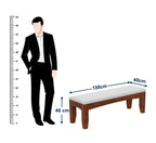 Zylin Solid Sheesham Wood 6 Seater Dining Table Set With Bench - 3 Years Warranty