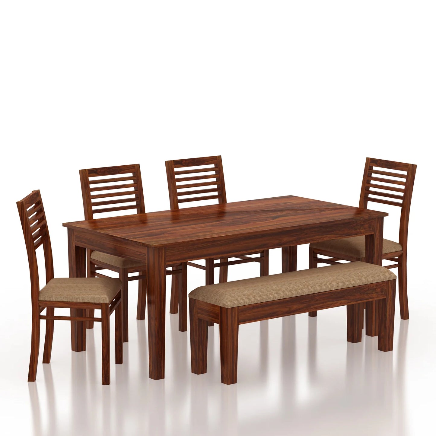 Savino Sheesham 6 Seater Dining Set - 3 Years Warranty