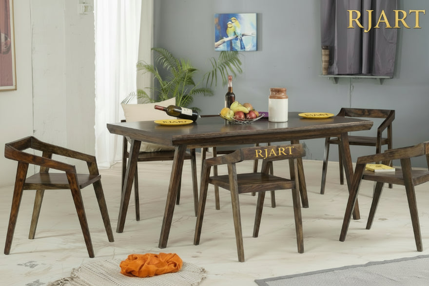 Rjart Solid Wood Buck Dining Set