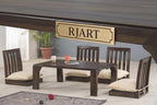 Rjart Solid Wood Japanese Style Low Dining Table / Breakfast Table Set