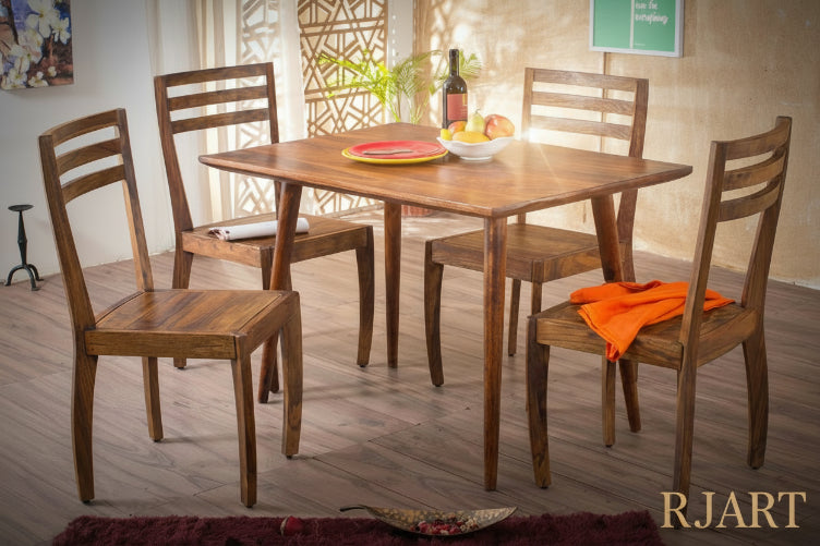 Rjart Solid Wood Eva Dining Set