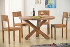 Rjart Solid Wood Capital Round Dining Set