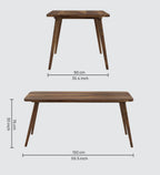 Olviana Solid Sheesham Wood 6 Seater Dining Table Set - 3 Years Warranty