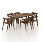 Olviana Solid Sheesham Wood 6 Seater Dining Table Set - 3 Years Warranty