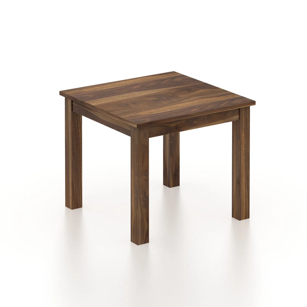 Merlox Solid Sheesham Wood Square 4 Seater Dining Table Set - 3 Years Warranty