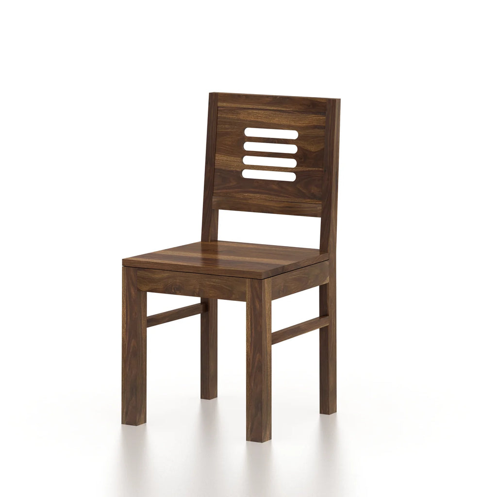 Merlox Solid Sheesham Wood Square 4 Seater Dining Table Set - 3 Years Warranty