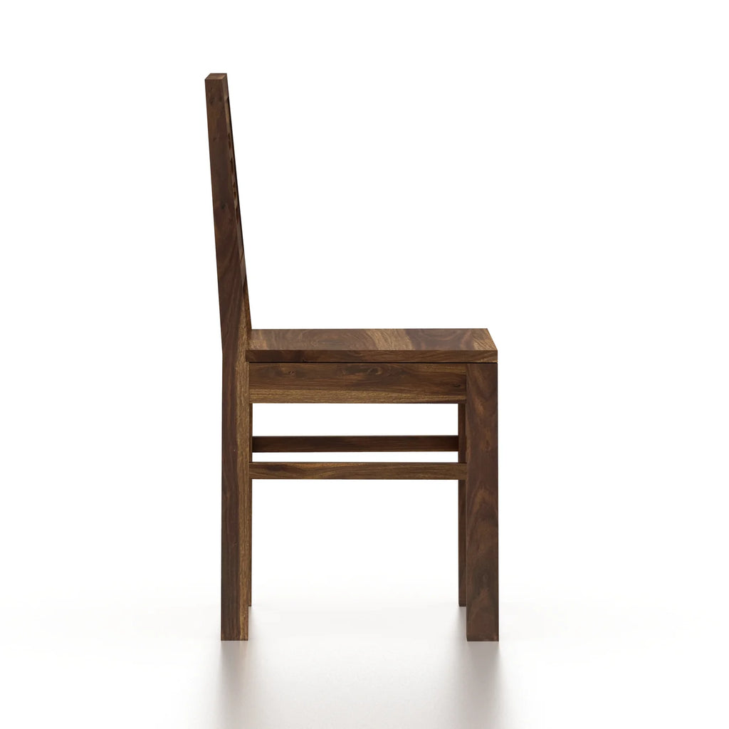 Merlox Solid Sheesham Wood Square 4 Seater Dining Table Set - 3 Years Warranty