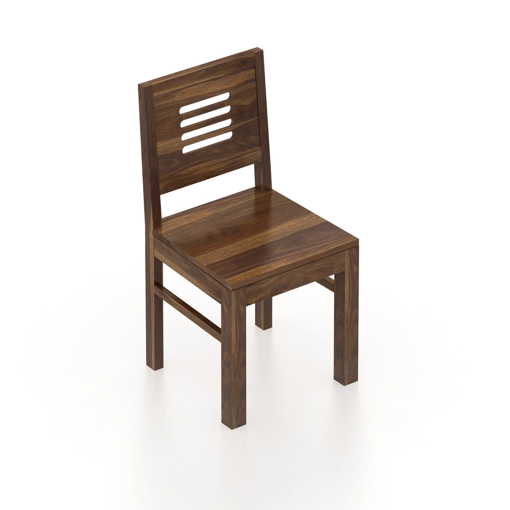 Merlox Solid Sheesham Wood Square 4 Seater Dining Table Set - 3 Years Warranty