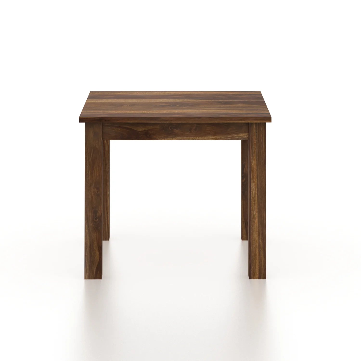 Merlox Solid Sheesham Wood Square 4 Seater Dining Table Set - 3 Years Warranty