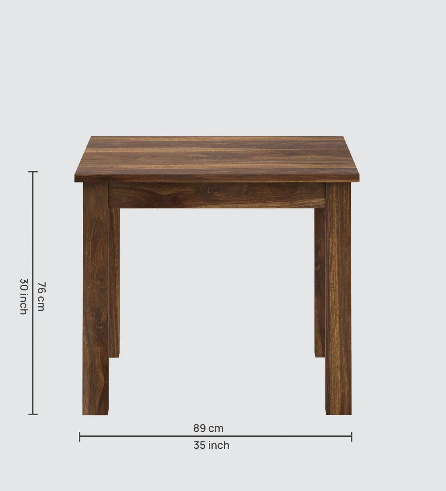 Merlox Sheesham Square 4 Seater Dining Set - 3 Years Warranty