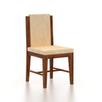 Aurevo Solid Sheesham Wood 6 Seater Dining Table Set With Upholstered Chairs- 3 Years Warranty