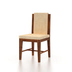 Aurevo Solid Sheesham Wood 6 Seater Dining Table Set With Upholstered Chairs- 3 Years Warranty