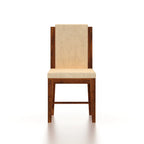 Aurevo Solid Sheesham Wood 6 Seater Dining Table Set With Upholstered Chairs- 3 Years Warranty