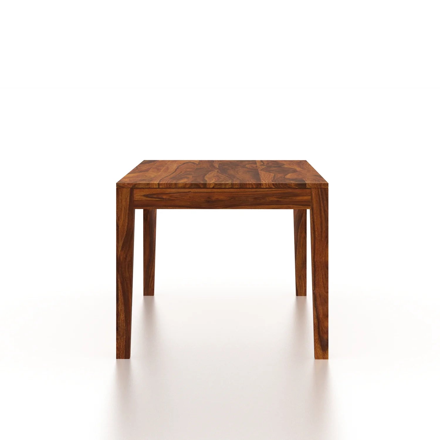 Aurevo Solid Sheesham Wood 6 Seater Dining Table Set With Upholstered Chairs- 3 Years Warranty