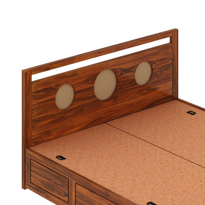 Tierra Sheesham Bed With Box Storage - 3 Years Warranty