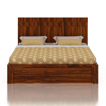 Viston Sheesham Bed With Box Storage - 3 Years Warranty