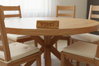Rjart Solid Wood Capital Round Dining Set