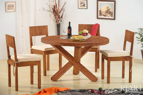 {"alt" => "Rjart Solid Wood Capital Round Dining Set"}