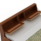 Imperial Solid Sheesham Wood Bed with Box Storage - 3 Years Warranty