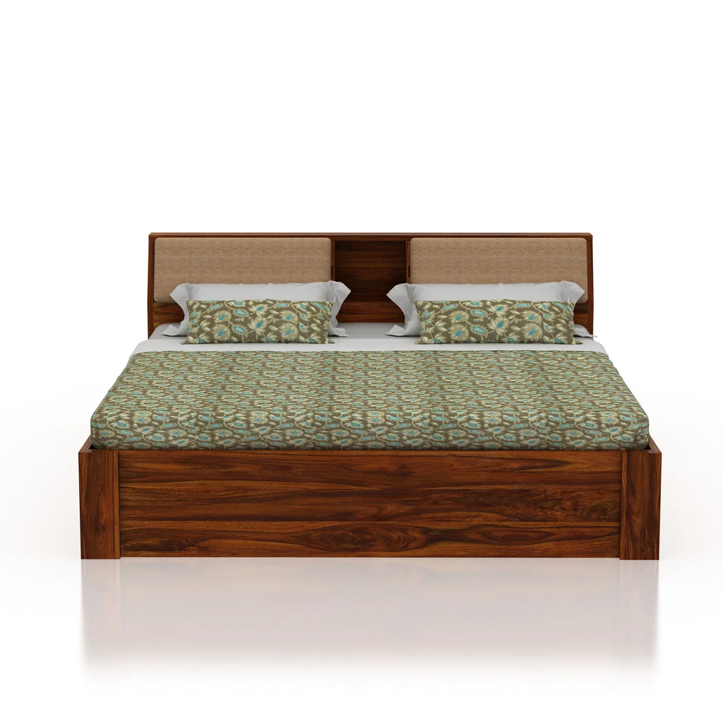 Imperial Solid Sheesham Wood Bed with Box Storage - 3 Years Warranty