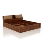 Imperial Solid Sheesham Wood Bed with Box Storage - 3 Years Warranty
