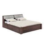 Sevilla Solid Sheesham Wood Bed With Box Storage - 3 years Warranty
