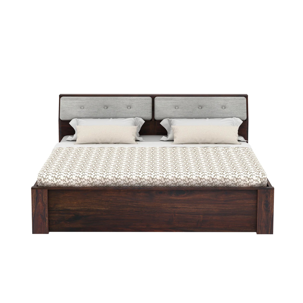 Sevilla Solid Sheesham Wood Bed With Box Storage - 3 years Warranty