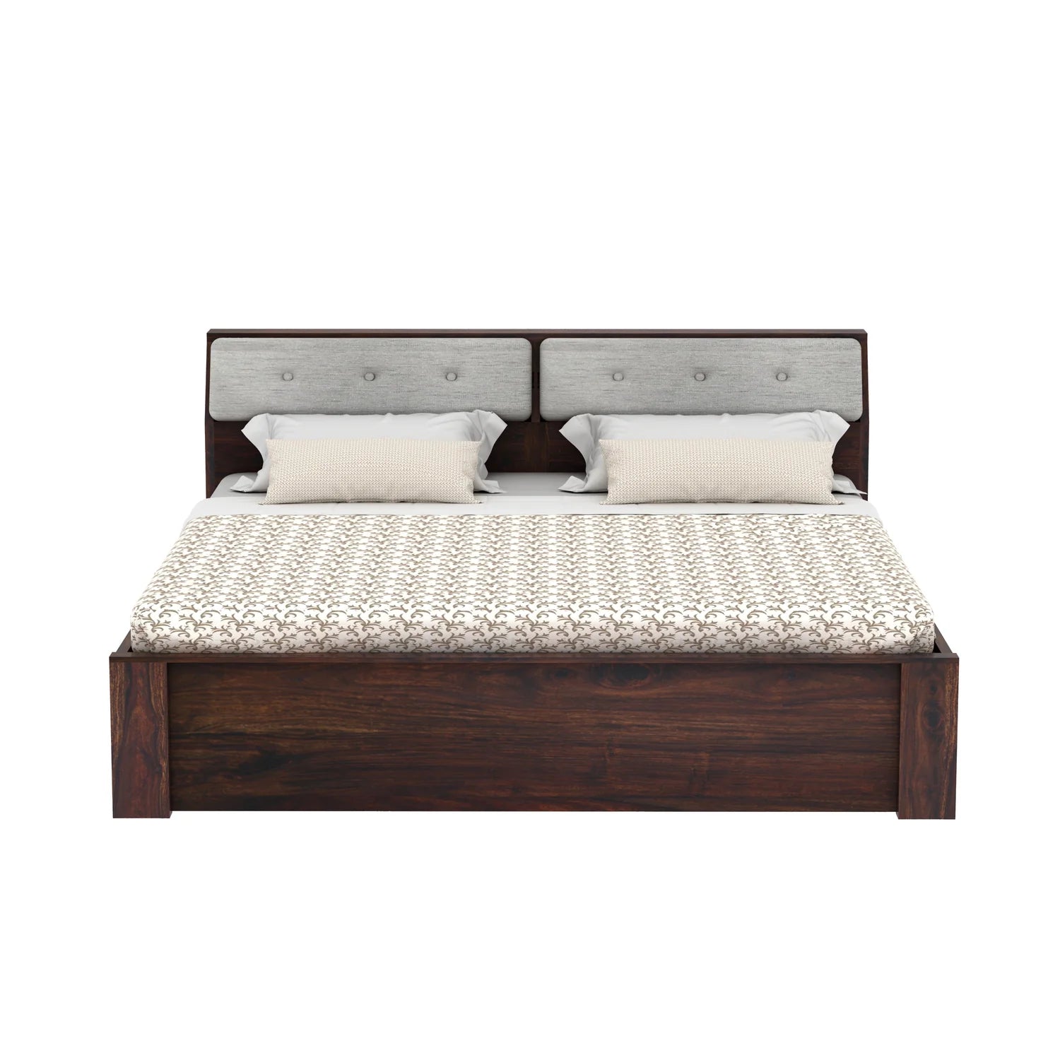 Sevilla Solid Sheesham Wood Bed With Box Storage - 3 years Warranty