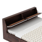 Sevilla Solid Sheesham Wood Bed With Box Storage - 3 years Warranty