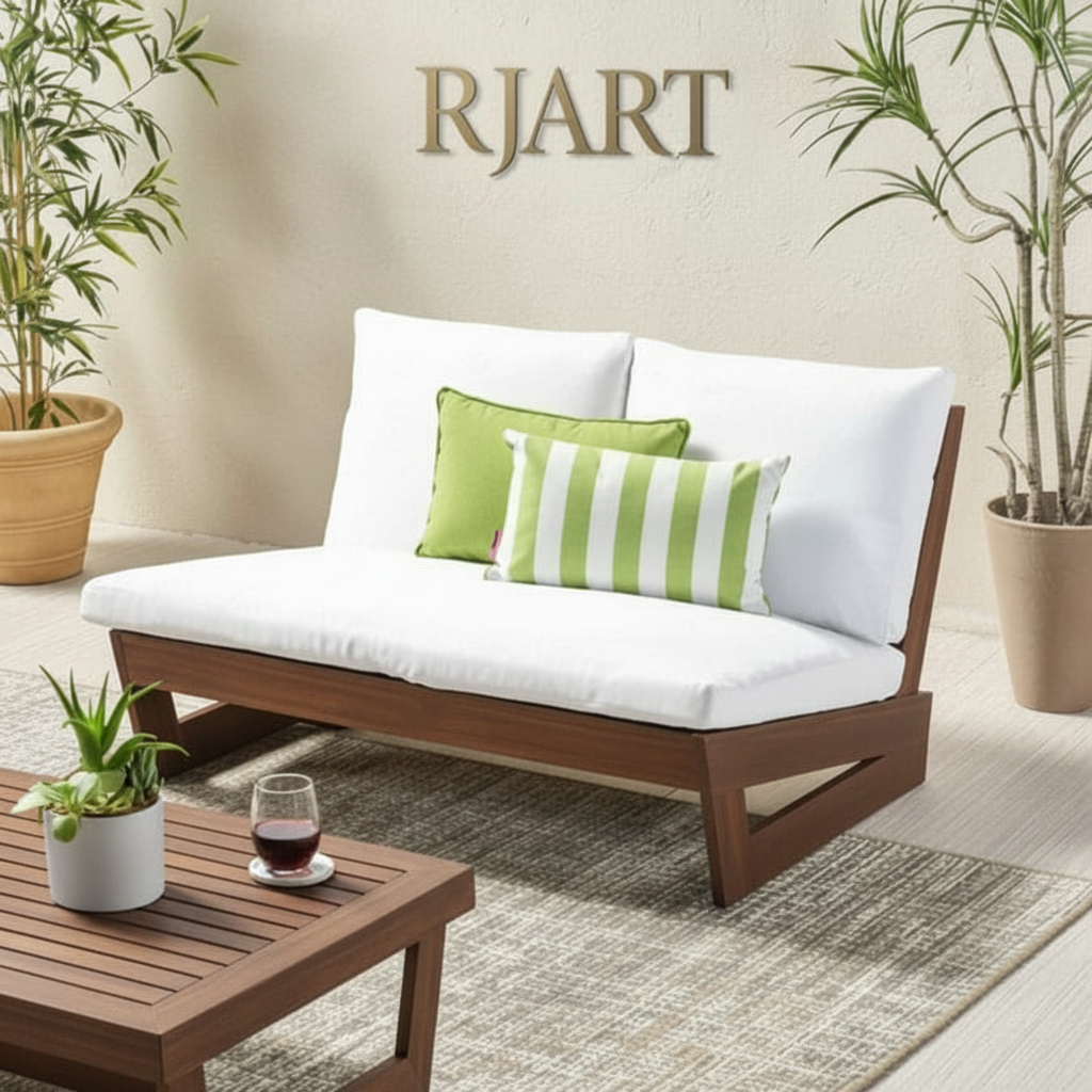 Rjart Monte Sheesham 2 Seater Lounge Sofa - 3 Years Warranty