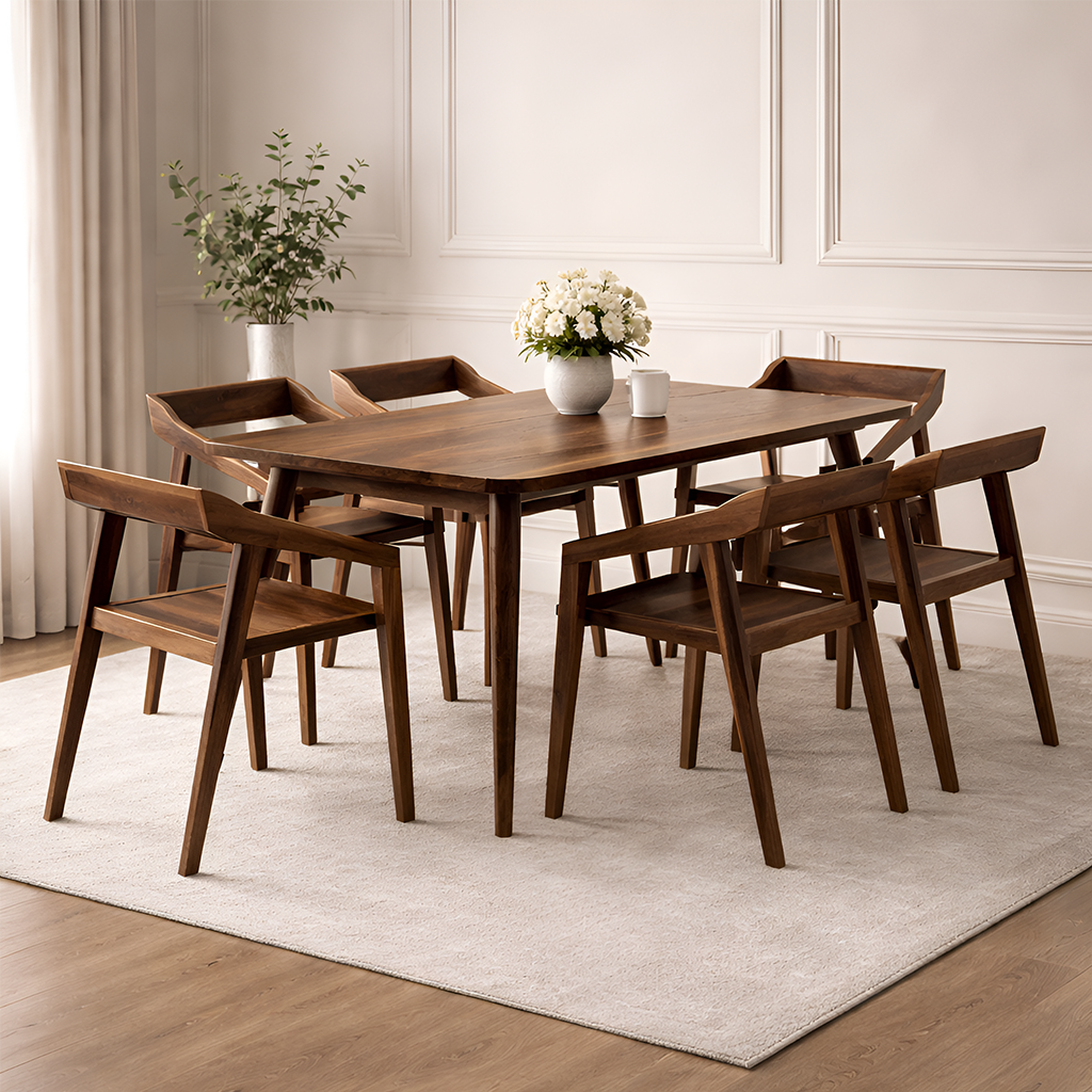 Olviana Sheesham 6 Seater Dining Set - 3 Years Warranty