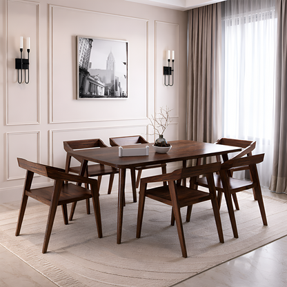 Olviana Sheesham 6 Seater Dining Set - 3 Years Warranty