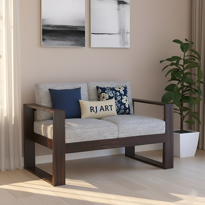 Rjart Euro Sheesham 2 Seater Sofa - 3 Years Warranty