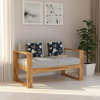 Rjart Euro Sheesham 2 Seater Sofa - 3 Years Warranty