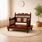 Rjart Afted Solid Teak Wooden Ceiling Swing/Handmade Solid Wooden Ceiling Swing