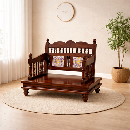 Rjart Afted Solid Teak Wooden Ceiling Swing/Handmade Solid Wooden Ceiling Swing