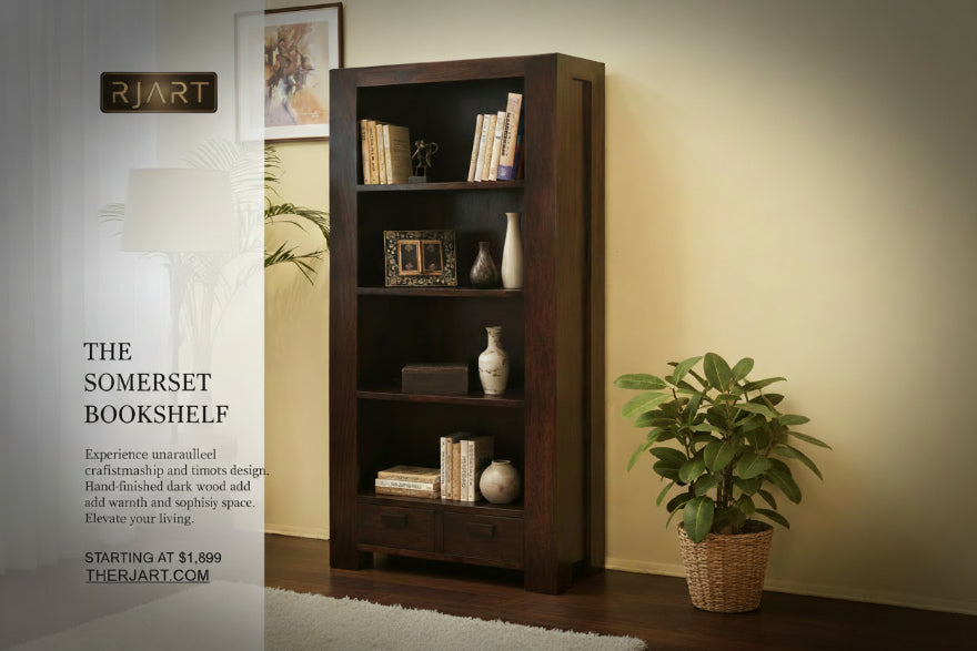 Rjart Solid Wood Romeo Bookshelf