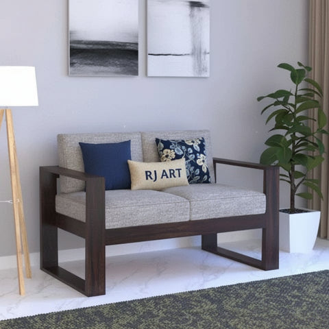 Rjart Euro Sheesham 2 Seater Sofa - 3 Years Warranty
