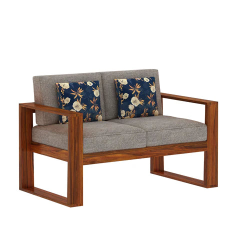 Rjart Euro Sheesham 2 Seater Sofa - 3 Years Warranty