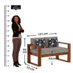 Rjart Euro Sheesham 2 Seater Sofa - 3 Years Warranty