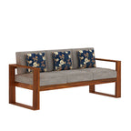 Rjart Euro Sheesham 3 Seater Sofa - 3 Years Warranty