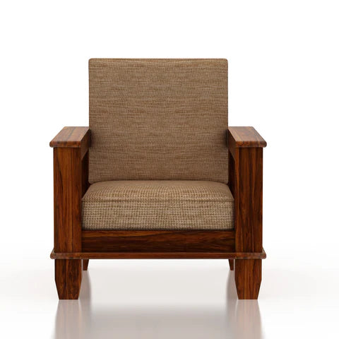 Rjart Maharaja Sheesham Single Seater Sofa - 3 Years Warranty