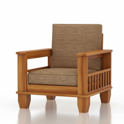 {"alt" => "Rjart Maharaja Sheesham Single Seater Sofa - 3 Years Warranty"}