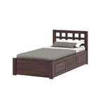 Simons Sheesham Single Bed With Box Storage - 3 Years Warranty