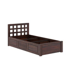 Simons Sheesham Single Bed With Box Storage - 3 Years Warranty