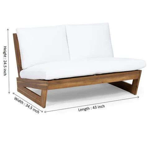 Rjart Monte Sheesham 2 Seater Lounge Sofa - 3 Years Warranty