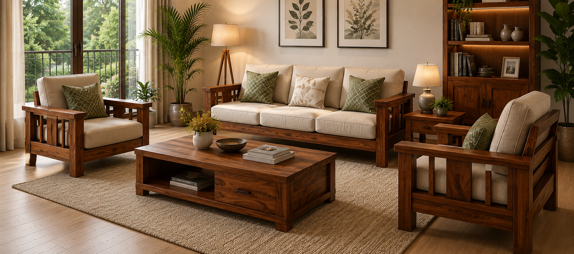 Comfort, carved
from wood.