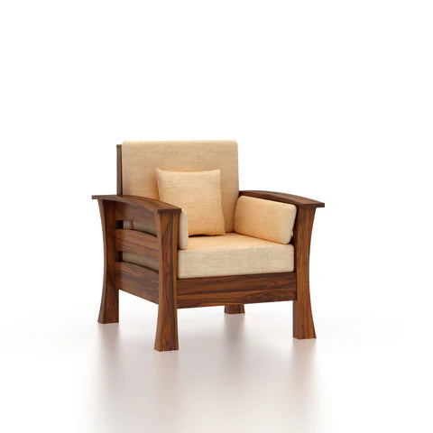 Rjart Nirvana Sheesham Single Seater Sofa - 3 Years Warranty